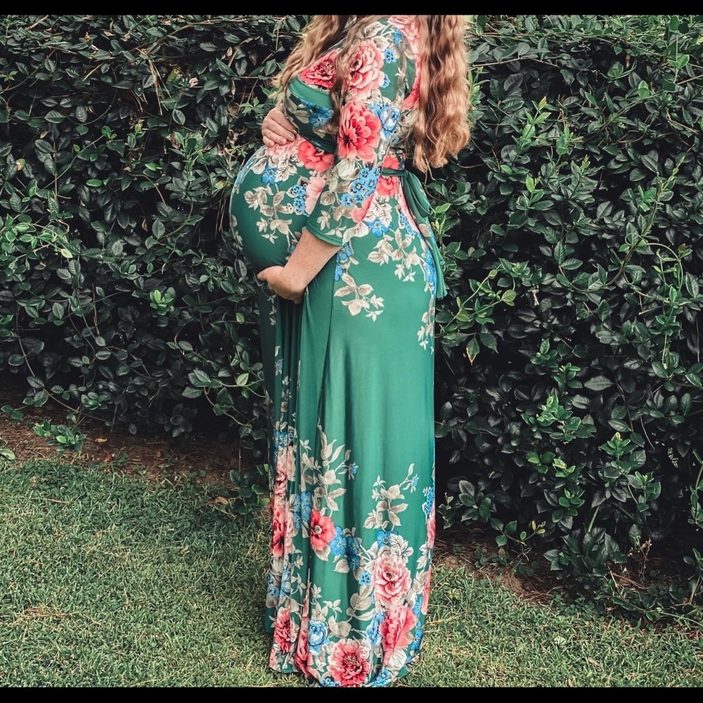 Pink Blush Maternity Dress